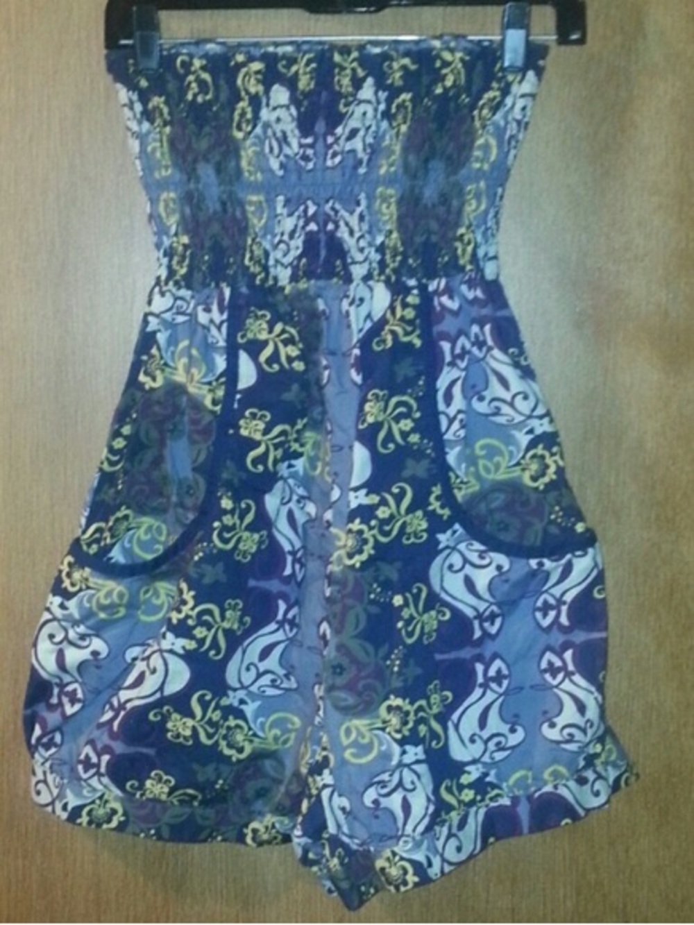 Onitsuka Tiger by Asics Navy Floral-Print Romper